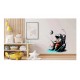 Sticker decorativ, Astronaut, Alb, 60 cm, 1266STK-2 Sticker decorativ, Astronaut, Alb, 60 cm, 1266STK-2