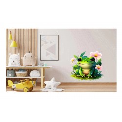 Sticker decorativ, Broasca, Verde, 60 cm, 1204STK-1 Sticker decorativ, Broasca, Verde, 60 cm, 1204STK-1