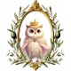 Sticker decorativ, Bufnita, Roz, 72 cm, 1295STK-1 Sticker decorativ, Bufnita, Roz, 72 cm, 1295STK-1