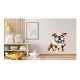 Sticker decorativ, Caine Bulldog, Maro, 70 cm, 1203STK Sticker decorativ, Caine Bulldog, Maro, 70 cm, 1203STK