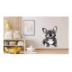 Sticker decorativ, Caine French Bulldog, Negru, 85 cm, 1203STK-1 Sticker decorativ, Caine French Bulldog, Negru, 85 cm, 1203STK-1