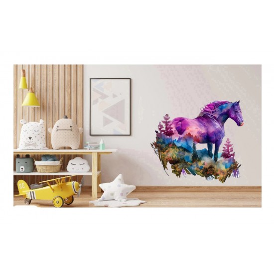 Sticker decorativ, Cal, Multicolor, 61 cm, 1259STK-1 Sticker decorativ, Cal, Multicolor, 61 cm, 1259STK-1