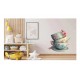 Sticker decorativ, Cesti Cafea, Turcoaz, 60 cm, 1211STK