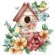 Sticker decorativ, Colivie, Maro, 62 cm, 1261STK-7 Sticker decorativ, Colivie, Maro, 62 cm, 1261STK-7