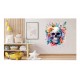 Sticker decorativ, Craniu, Multicolor, 73 cm, 1274STK-4 Sticker decorativ, Craniu, Multicolor, 73 cm, 1274STK-4