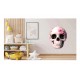 Sticker decorativ, Craniu, Roz, 79 cm, 1256STK Sticker decorativ, Craniu, Roz, 79 cm, 1256STK