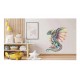 Sticker decorativ, Dinozaur, Verde, 80 cm, 1207STK-9