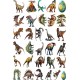 Sticker decorativ Dinozauri, Waterproof 90x60 cm, 1305STK-1 Sticker decorativ Dinozauri, Waterproof 90x60 cm, 1305STK-1