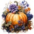 Sticker decorativ, Dovleac, Portocaliu, 60 cm, 1322STK-1