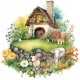 Sticker decorativ, Ferma, Verde, 61 cm, 1324STK-1 Sticker decorativ, Ferma, Verde, 61 cm, 1324STK-1