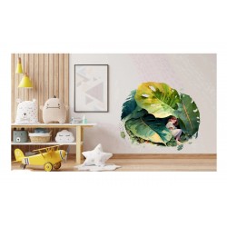 Sticker decorativ, Fetita, Verde, 64 cm, 1283STK-3 Sticker decorativ, Fetita, Verde, 64 cm, 1283STK-3