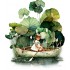 Sticker decorativ, Fetita, Verde, 69 cm, 1283STK-4