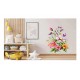 Sticker decorativ, Flori, Multicolor, 85 cm, 1216STK