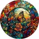 Sticker decorativ, Fluture, Multicolor, 60 cm, 1278STK-2 Sticker decorativ, Fluture, Multicolor, 60 cm, 1278STK-2