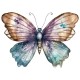 Sticker decorativ, Fluture, Multicolor, 80 cm, 1207STK-3 Sticker decorativ, Fluture, Multicolor, 80 cm, 1207STK-3