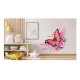 Sticker decorativ, Fluture, Roz, 69 cm, 1209STK-1