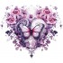 Sticker decorativ Fluture, Roz, 69 cm, 1316STK-1