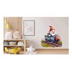 Sticker decorativ, Gnom Fericit, Multicolor, 60 cm, 1247STK-2 Sticker decorativ, Gnom Fericit, Multicolor, 60 cm, 1247STK-2