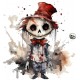 Sticker decorativ, Halloween, Alb, 65 cm, 1334STK Sticker decorativ, Halloween, Alb, 65 cm, 1334STK