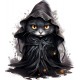 Sticker decorativ, Halloween, Negru, 68 cm, 1337STK-14 Sticker decorativ, Halloween, Negru, 68 cm, 1337STK-14