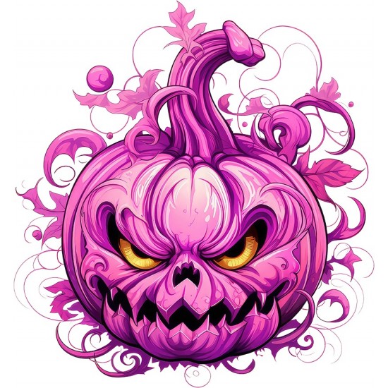 Sticker decorativ, Halloween, Roz, 64 cm, 1337STK-10 Sticker decorativ, Halloween, Roz, 64 cm, 1337STK-10