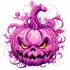 Sticker decorativ, Halloween, Roz, 64 cm, 1337STK-10