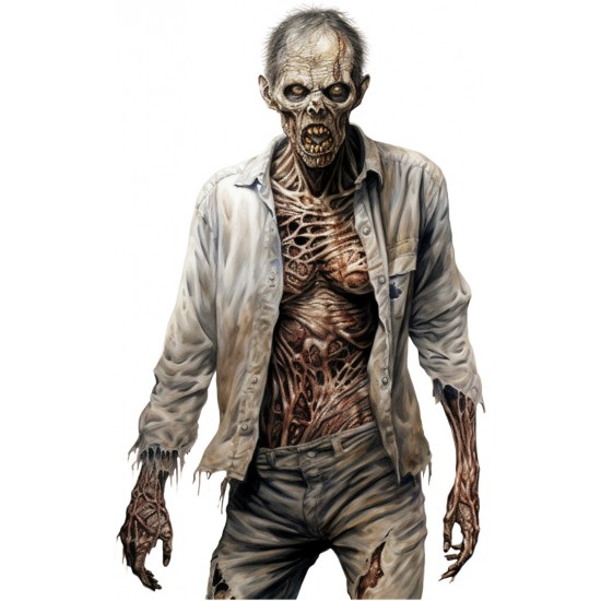 Sticker decorativ, Horror, Gri, 90 cm, 1321STK-1 Sticker decorativ, Horror, Gri, 90 cm, 1321STK-1