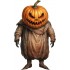 Sticker decorativ, Horror, Portocaliu, 90 cm, 1321STK-7
