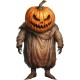 Sticker decorativ, Horror, Portocaliu, 90 cm, 1321STK-7 Sticker decorativ, Horror, Portocaliu, 90 cm, 1321STK-7