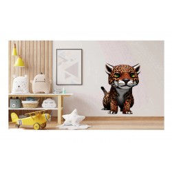 Sticker decorativ, Jaguar, Portocaliu, 83 cm, 1236STK Sticker decorativ, Jaguar, Portocaliu, 83 cm, 1236STK