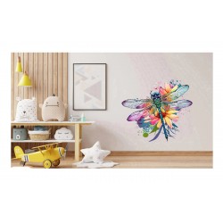 Sticker decorativ, Libelula, Albastru, 62 cm, 1206STK-3 Sticker decorativ, Libelula, Albastru, 62 cm, 1206STK-3