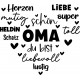 Sticker decorativ, Mama, Negru, 68 cm, 1238STK-3
