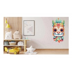 Sticker decorativ, Masca, Multicolor, 90 cm, 1288STK-6 Sticker decorativ, Masca, Multicolor, 90 cm, 1288STK-6