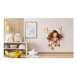 Sticker decorativ, Mica Printesa, Maro, 71 cm, 1268STK-5 Sticker decorativ, Mica Printesa, Maro, 71 cm, 1268STK-5