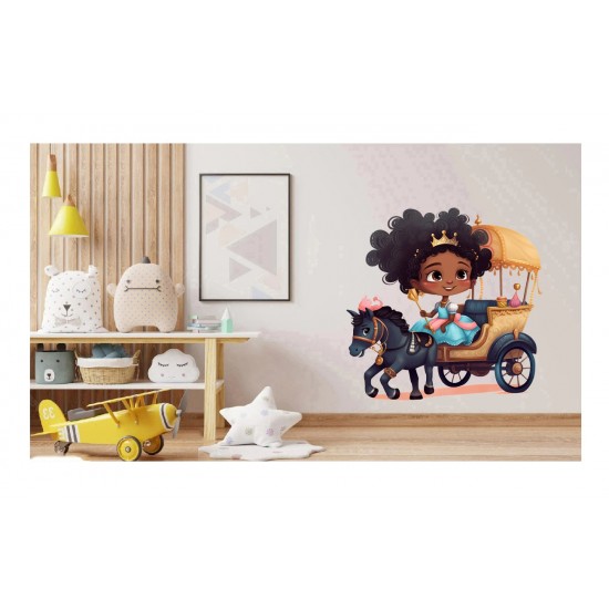 Sticker decorativ, Mica Printesa, Multicolor, 61 cm, 1280STK-6 Sticker decorativ, Mica Printesa, Multicolor, 61 cm, 1280STK-6