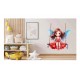 Sticker decorativ, Mica Printesa, Rosu, 73 cm, 1292STK Sticker decorativ, Mica Printesa, Rosu, 73 cm, 1292STK