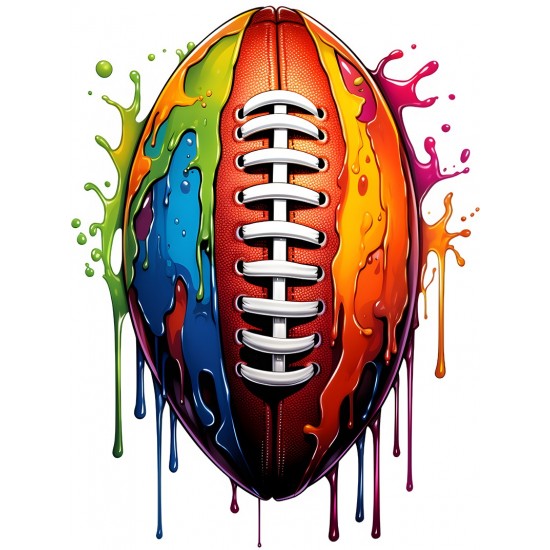 Sticker decorativ, Mingie Rugby, Portocaliu, 80 cm, 1335STK-1 Sticker decorativ, Mingie Rugby, Portocaliu, 80 cm, 1335STK-1