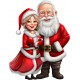 Sticker decorativ, Mos Craciun, Rosu, 1368STK-2 Sticker decorativ, Mos Craciun, Rosu, 1368STK-2