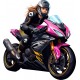 Sticker decorativ, Motocicleta, Negru, 65 cm, 1336STK-1