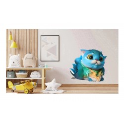 Sticker decorativ, Pisica, Albastru, 64 cm, 1252STK Sticker decorativ, Pisica, Albastru, 64 cm, 1252STK