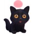 Sticker decorativ, Pisica, Negru, 76 cm, 1254STK
