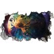 Sticker decorativ, Planeta, Albastru, 90 cm, 1315STK-3 Sticker decorativ, Planeta, Albastru, 90 cm, 1315STK-3