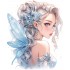 Sticker decorativ, Printesa, 73 cm, 1373STK-2