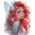 Sticker decorativ, Printesa, 75 cm, 1373STK-11