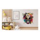 Sticker decorativ, Sugar Skull, Multicolor, 64 cm, 1201STK-1 Sticker decorativ, Sugar Skull, Multicolor, 64 cm, 1201STK-1