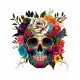 Sticker decorativ, Sugar Skull, Multicolor, 64 cm, 1201STK-1 Sticker decorativ, Sugar Skull, Multicolor, 64 cm, 1201STK-1