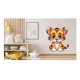 Sticker decorativ, Tigru, Portocaliu, 70 cm, 1293STK-6 Sticker decorativ, Tigru, Portocaliu, 70 cm, 1293STK-6