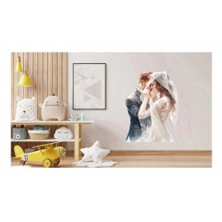Sticker decorativ, Tineri Casatoriti, Alb, 78 cm, 1284STK-5 Sticker decorativ, Tineri Casatoriti, Alb, 78 cm, 1284STK-5