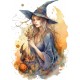 Sticker decorativ, Vrajitoare, Albastru, 82 cm, 1285STK Sticker decorativ, Vrajitoare, Albastru, 82 cm, 1285STK