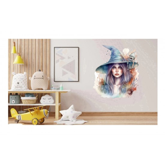 Sticker decorativ, Vrajitoare, Turcoaz, 71 cm, 1285STK-2 Sticker decorativ, Vrajitoare, Turcoaz, 71 cm, 1285STK-2